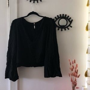 Free People | Cropped Bell Sleeve Blouse